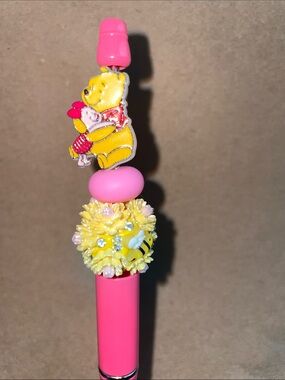 Disney Character Winnie the Pooh and Piglet Focal Beaded Pen - Colorful Pen